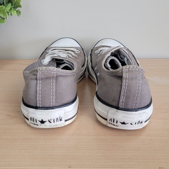 Converse Low Top Chuck Taylor All Star Gray Canvas Sneakers Shoes Unisex CTAS 6 - Picture 8 of 15